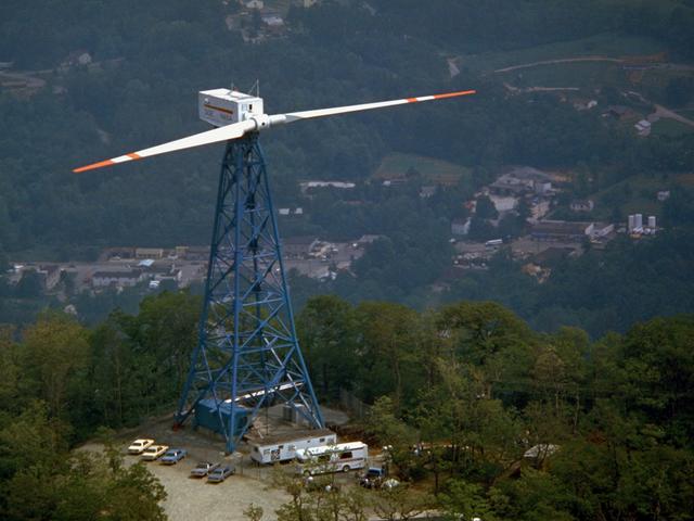 NASA image: Mod-1 Wind Turbine at Boone, North Carolina