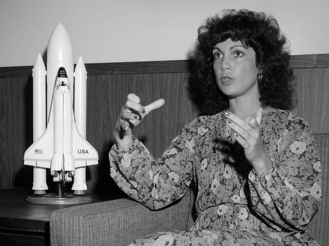 NASA image: Astronaut Judy Resnik Visits Lewis Research Center