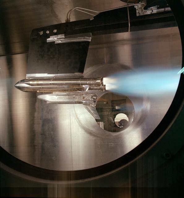 NASA image: This test conducted in May 1988 shows what happens during launch