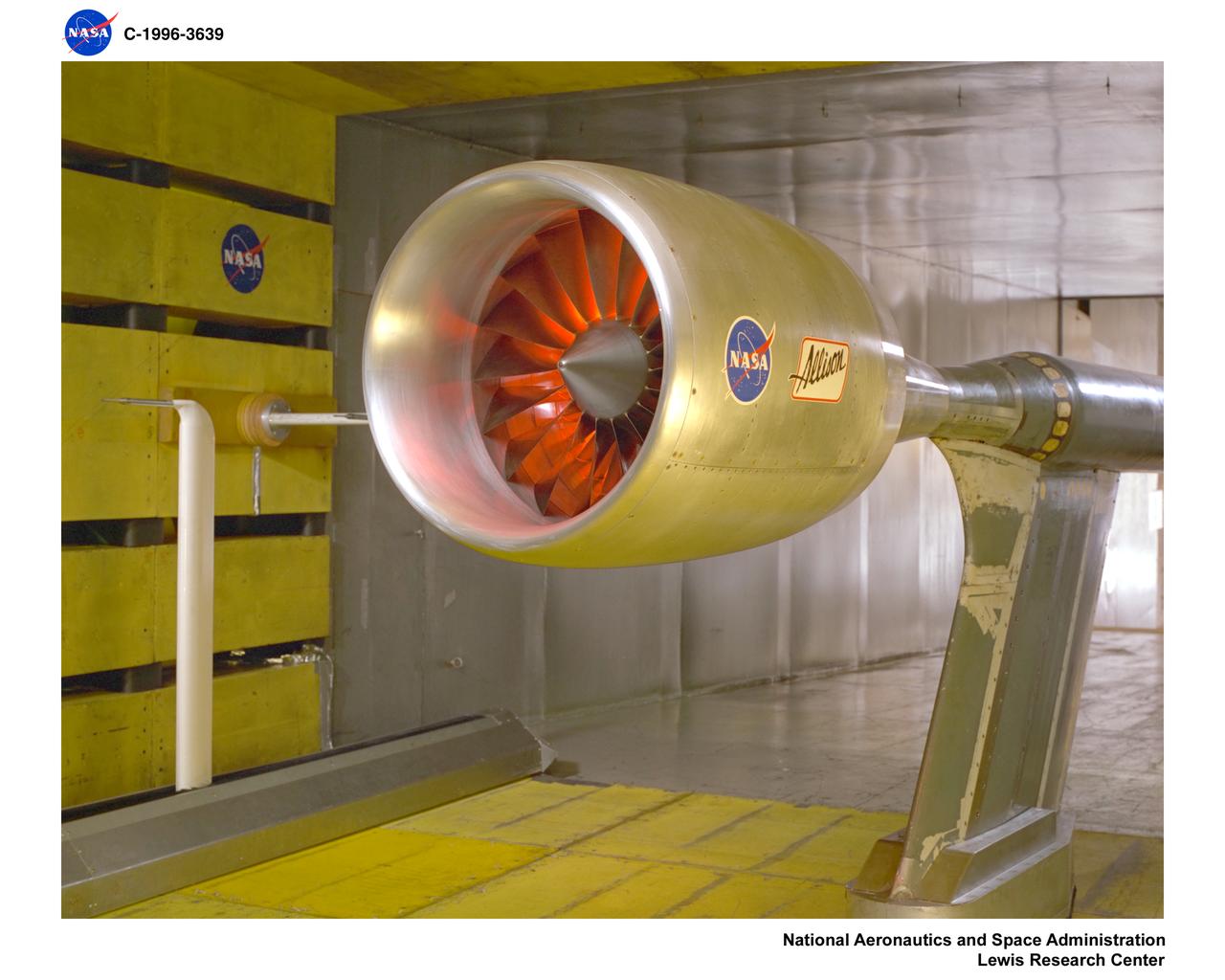 ALLISON DUCTED FAN IN 9X15 FOOT LOW SPEED WIND TUNNEL
