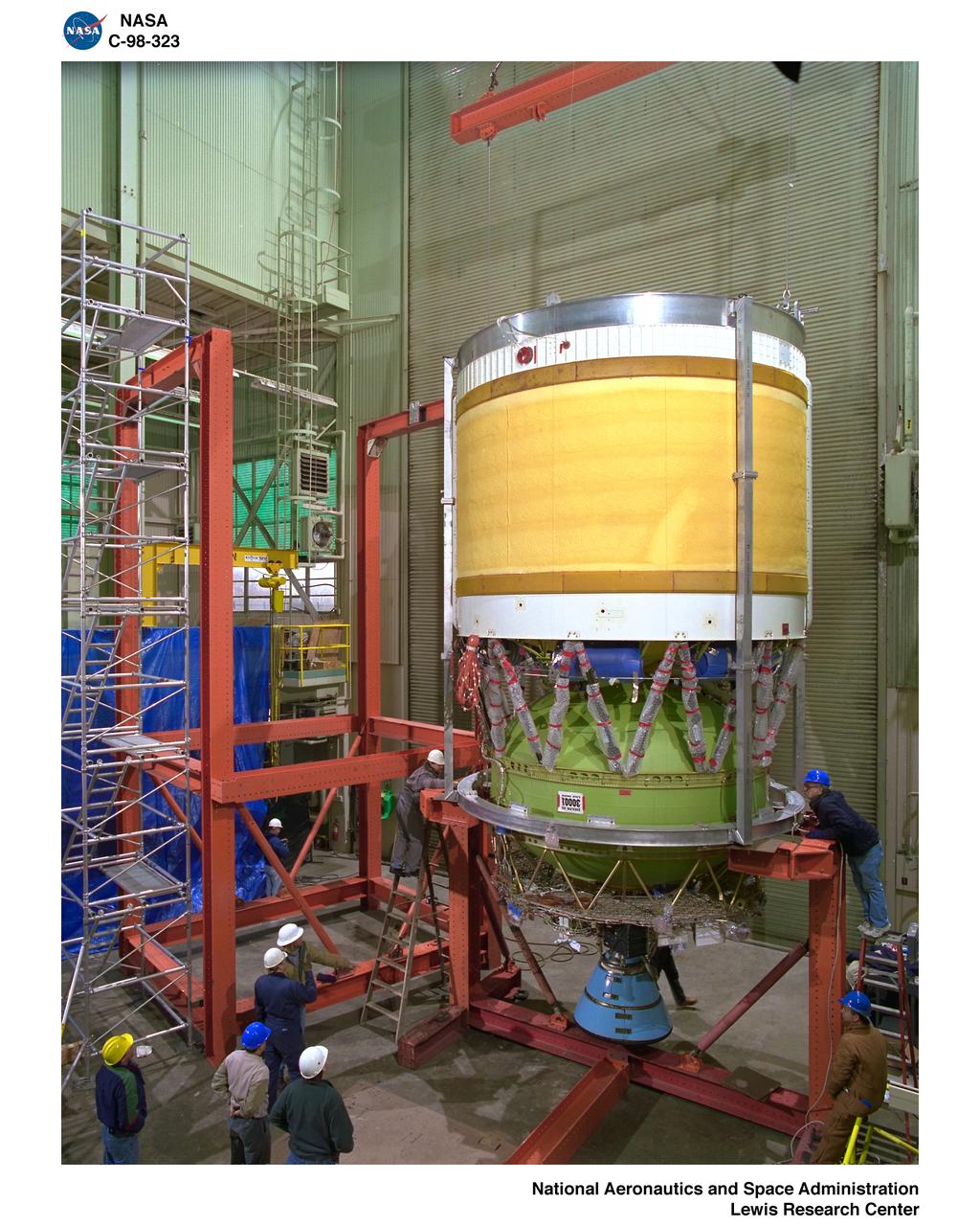 NASA PLUM BROOK B-2 FACILITY WITH DELTA III 2ND STAGE