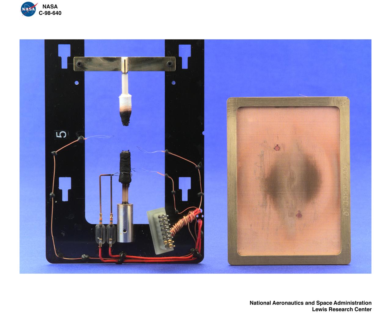 OPPOSED FLOW FLAME SPREAD POST FLIGHT MATERIAL SAMPLES