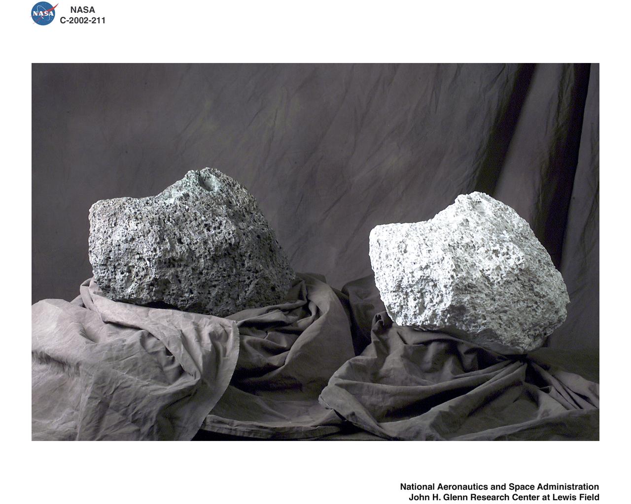 SIMULATED MARS ROCK AND CASTING MOLDS