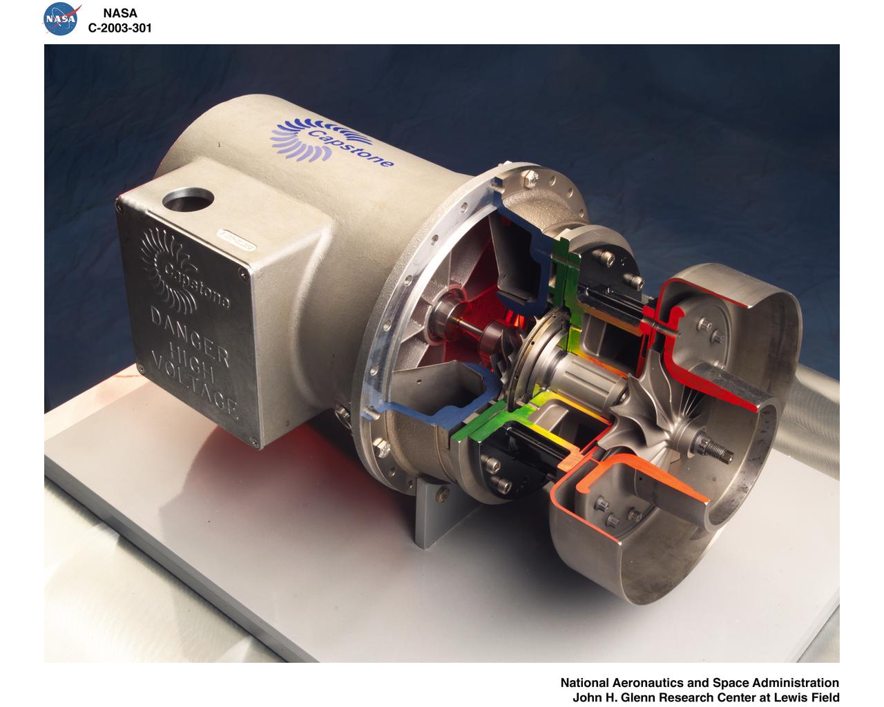 DEMONSTRATION RIGS - CAPSTONE MICROTURBINE CUTAWAY