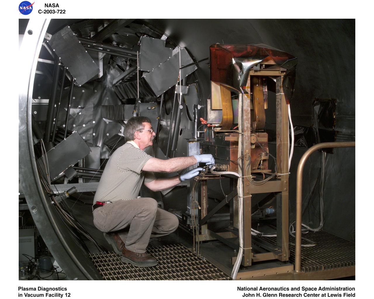 PLASMA DIAGNOSTICS IN VACUUM FACILITY 12
