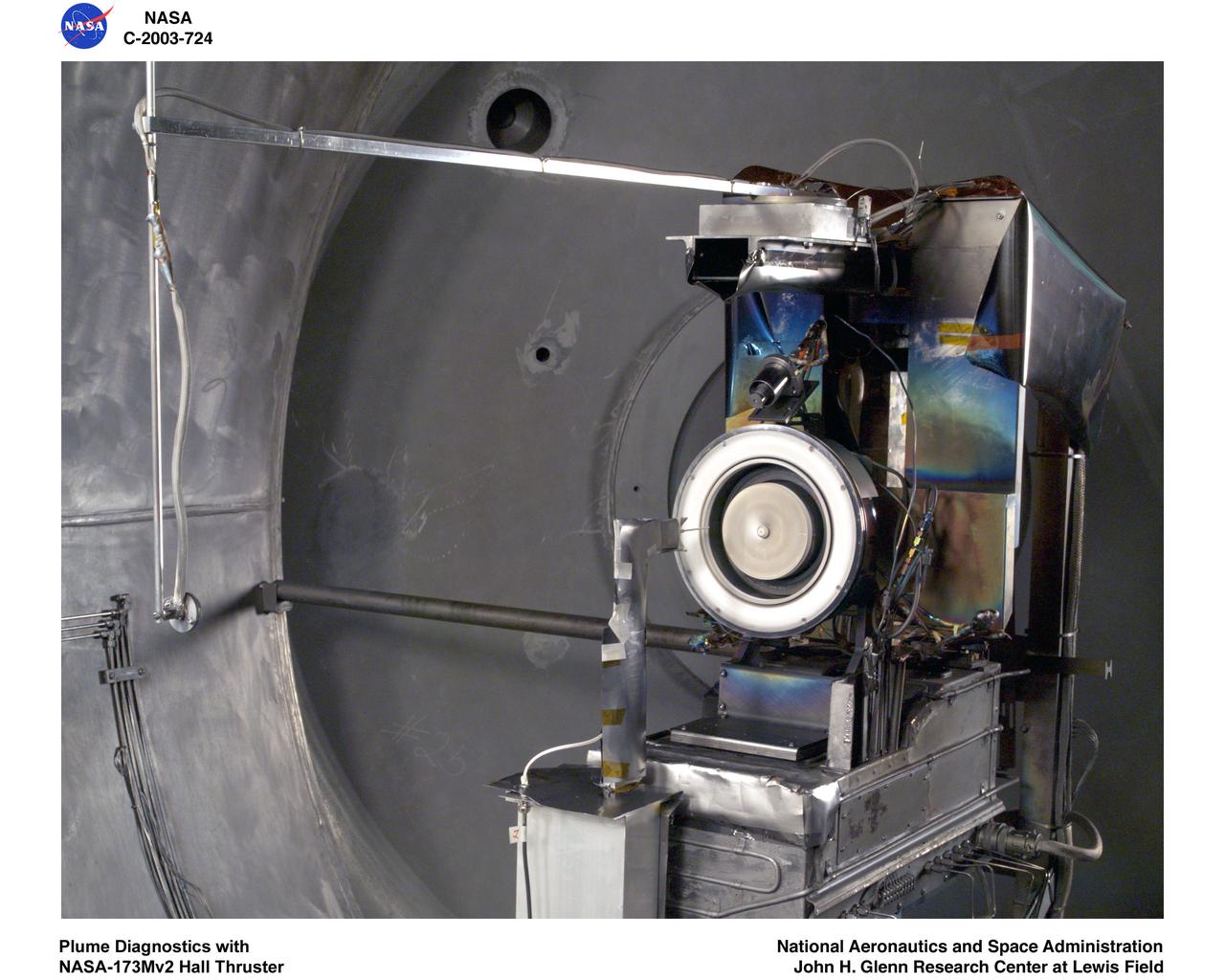 PLASMA DIAGNOSTICS - PLUME DIAGNOSTICS WITH NASA 173Mv2 HALL THRUSTER