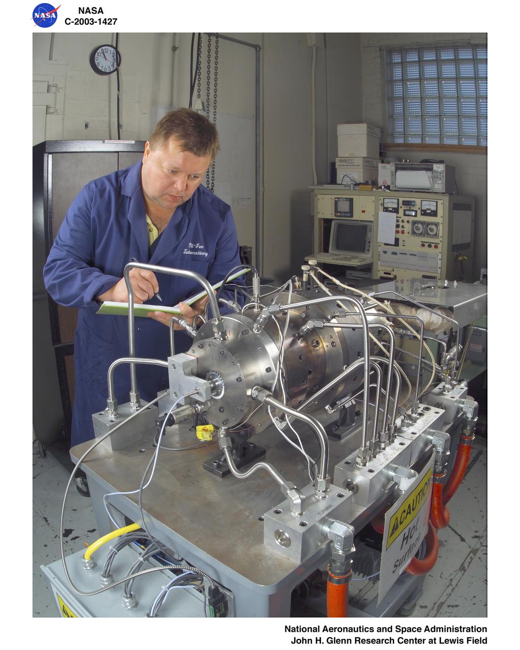 Various Oil-Free Turbomachinery Hardware and Rigs - thrust bearing rig