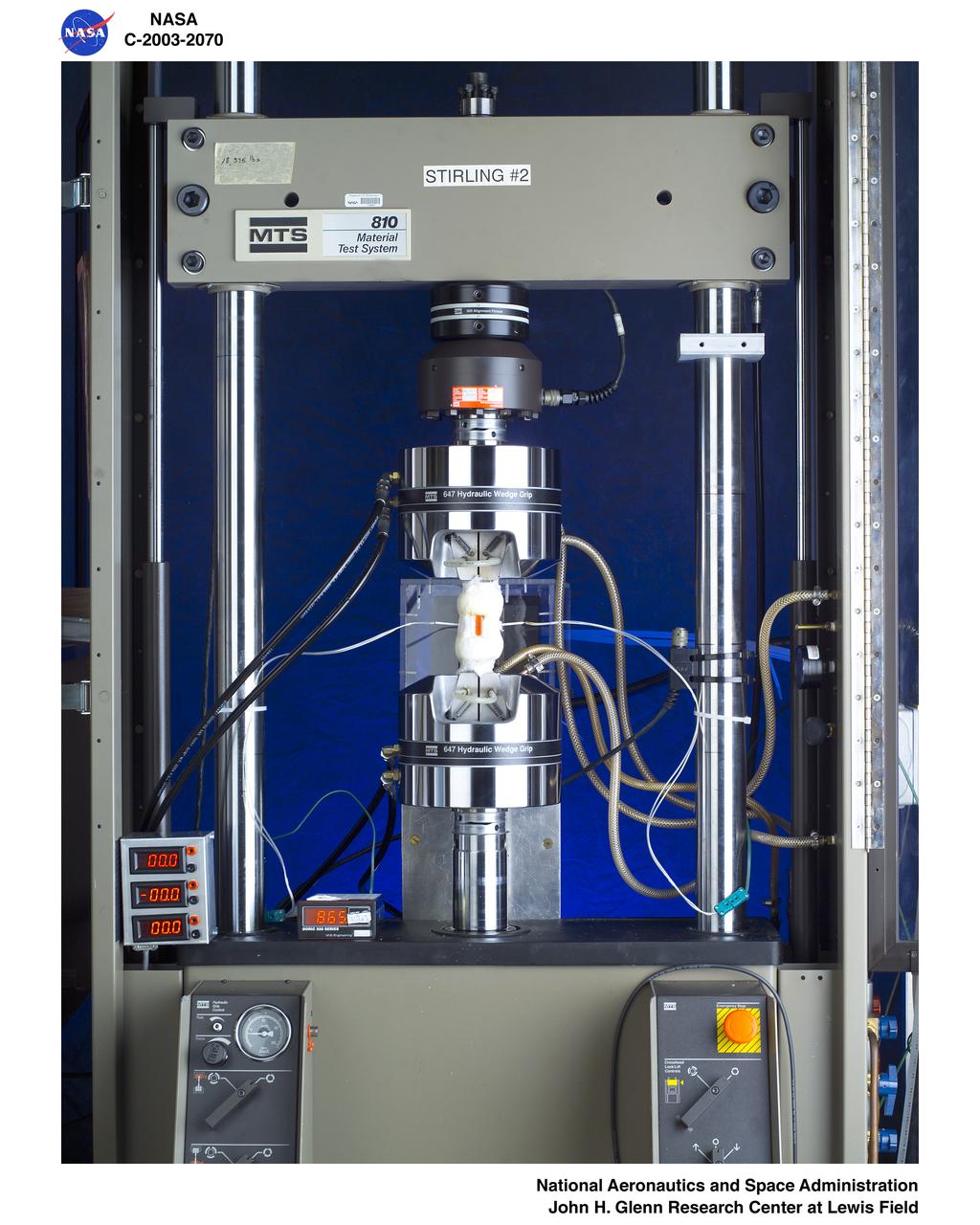 INTERIORS OF FATIGUE LAB - STIRLING RIG #1