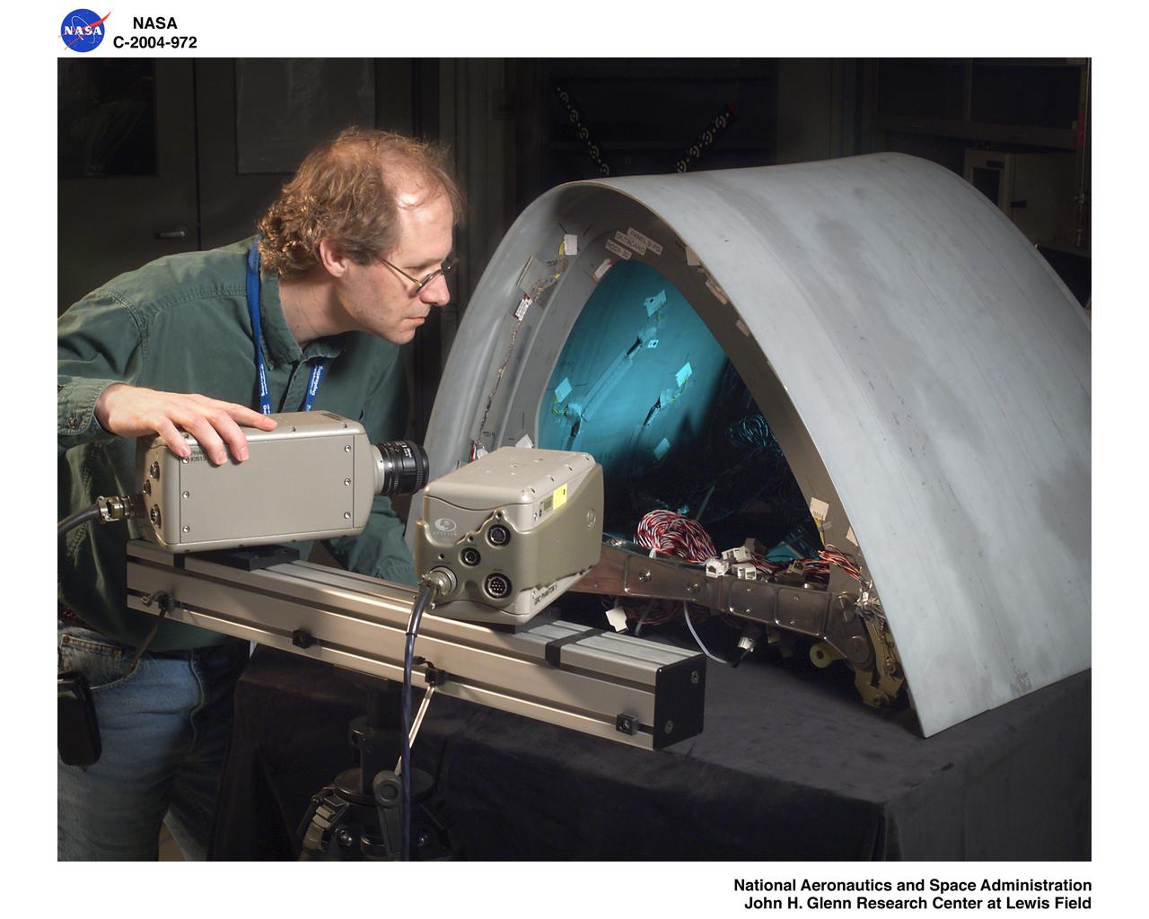 Aramis System setup with Orbiter Enterprise fiberglass leading edge Panel 9L