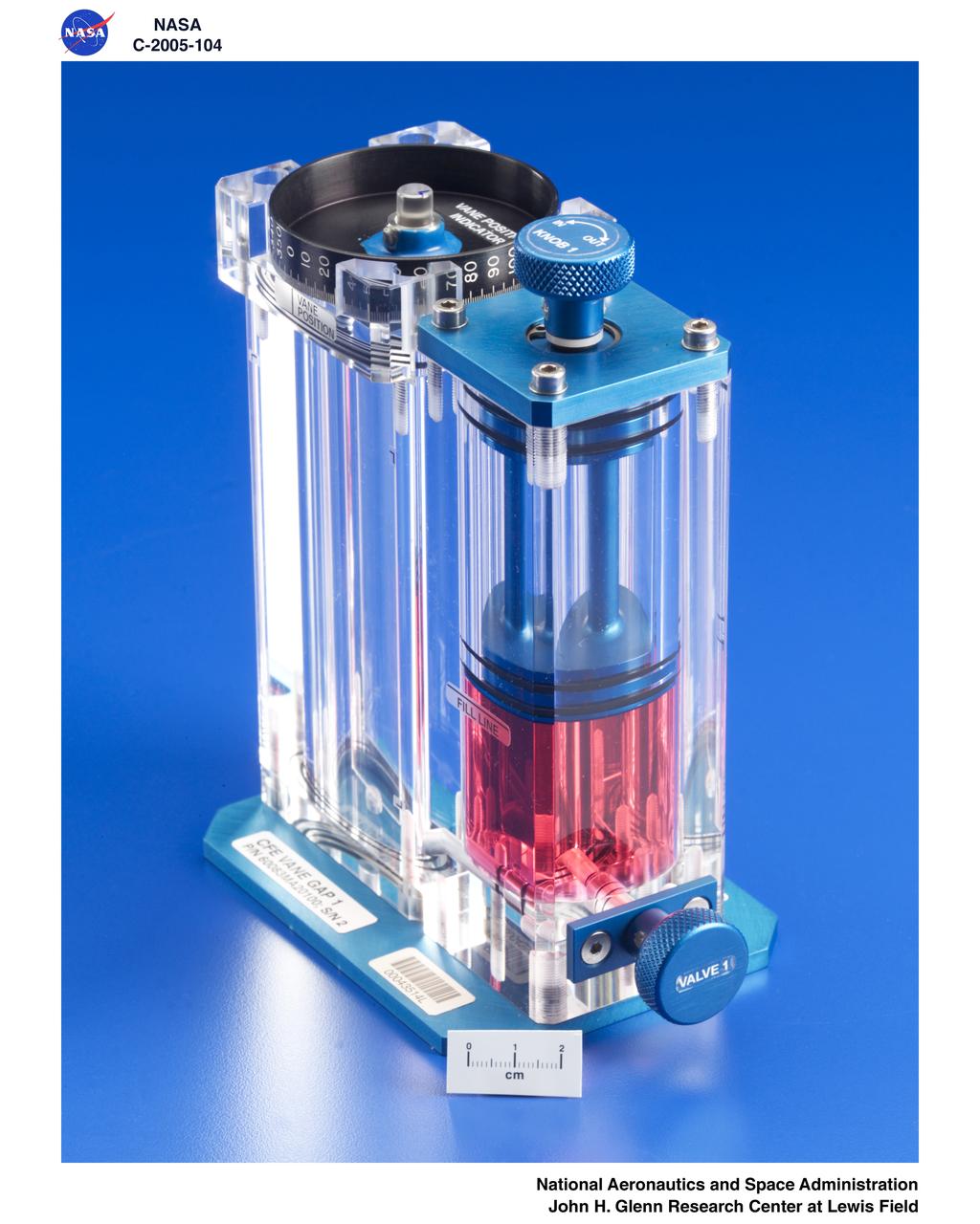 Capillary Flow Experiment (CFE) - Vane Gap 1, Flight Hardware, P/N 60083MA20100; S/N 2