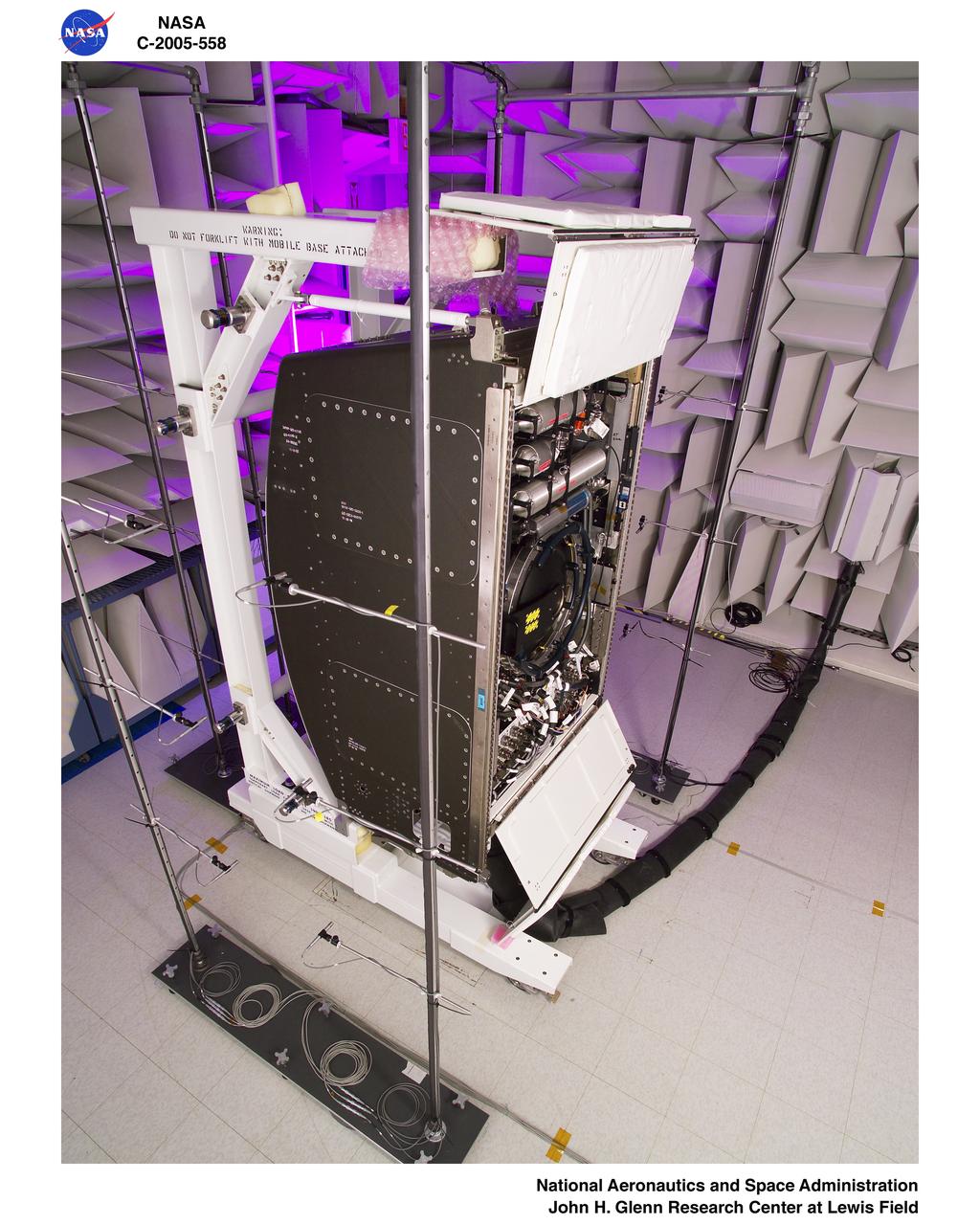 Fluids and Combustion Facility (FCF) Combustion Integrated Rack (CIR) in the Acoustic Testing Laboratory (ATL), Camera file: G6QH5821