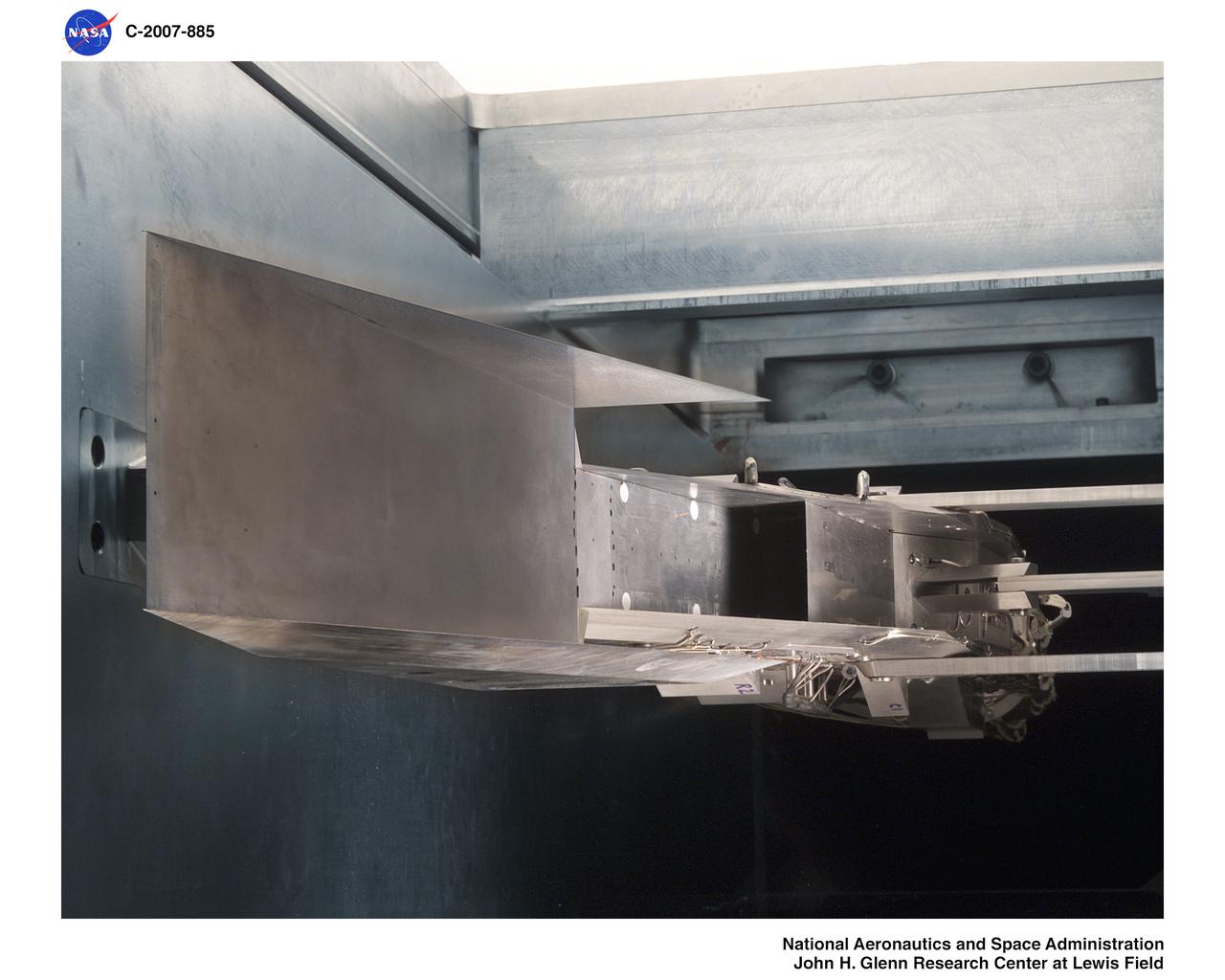 IMX (Inlet Mode Transistion) Mach 4 Inlet Model in the 1x1 Wind Tunnel
