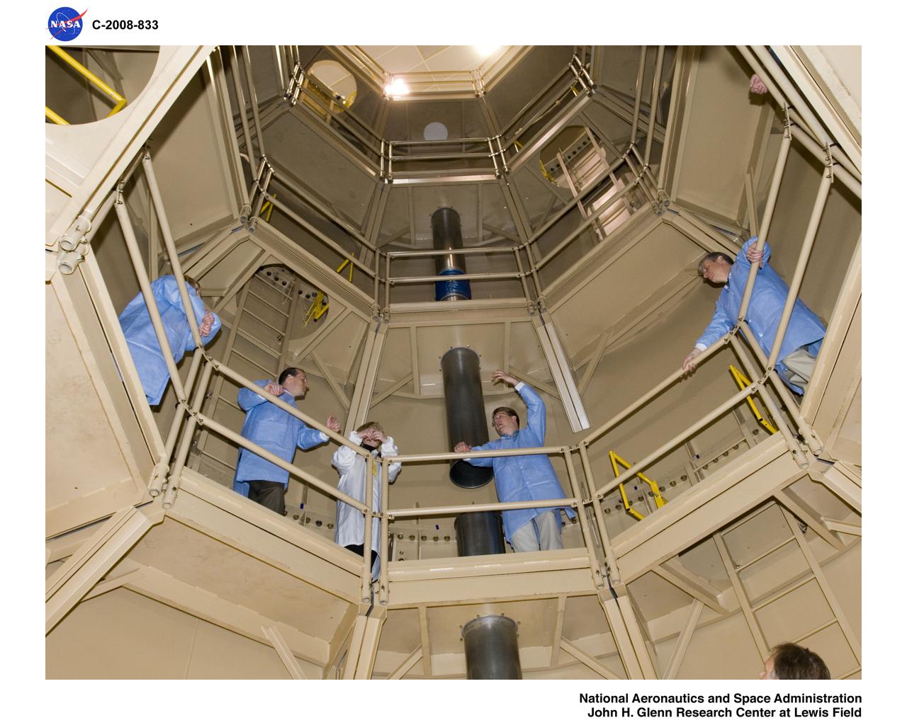 Constellation program office tour of Ares 1-X fabrication facility and segment Super Stack