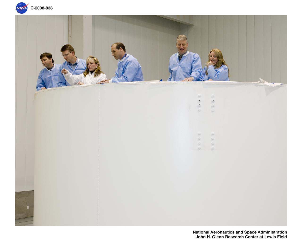 Constellation program office tour of Ares 1-X fabrication facility and segment Super Stack