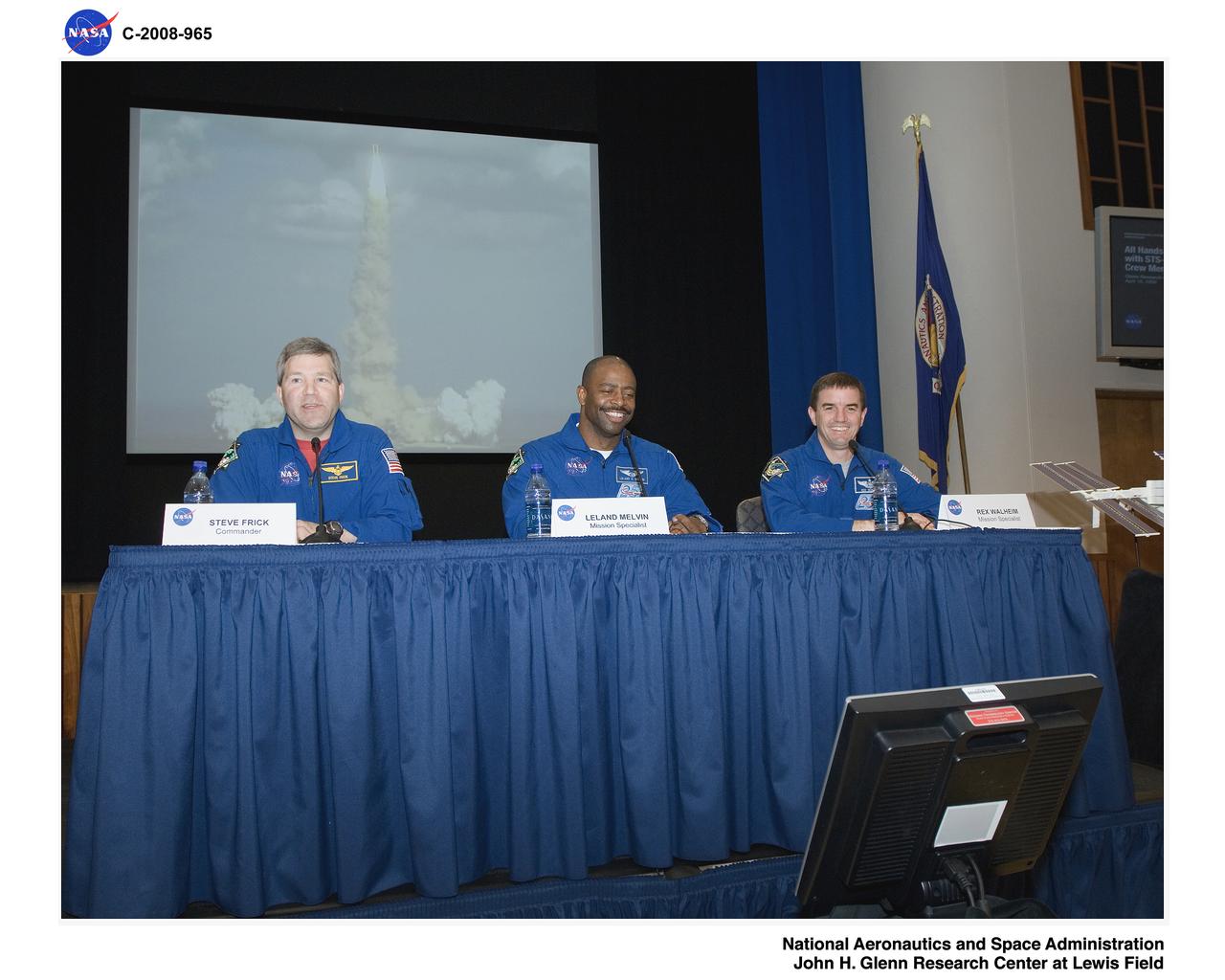 All Hands Meeting with STS-122 Crew Members