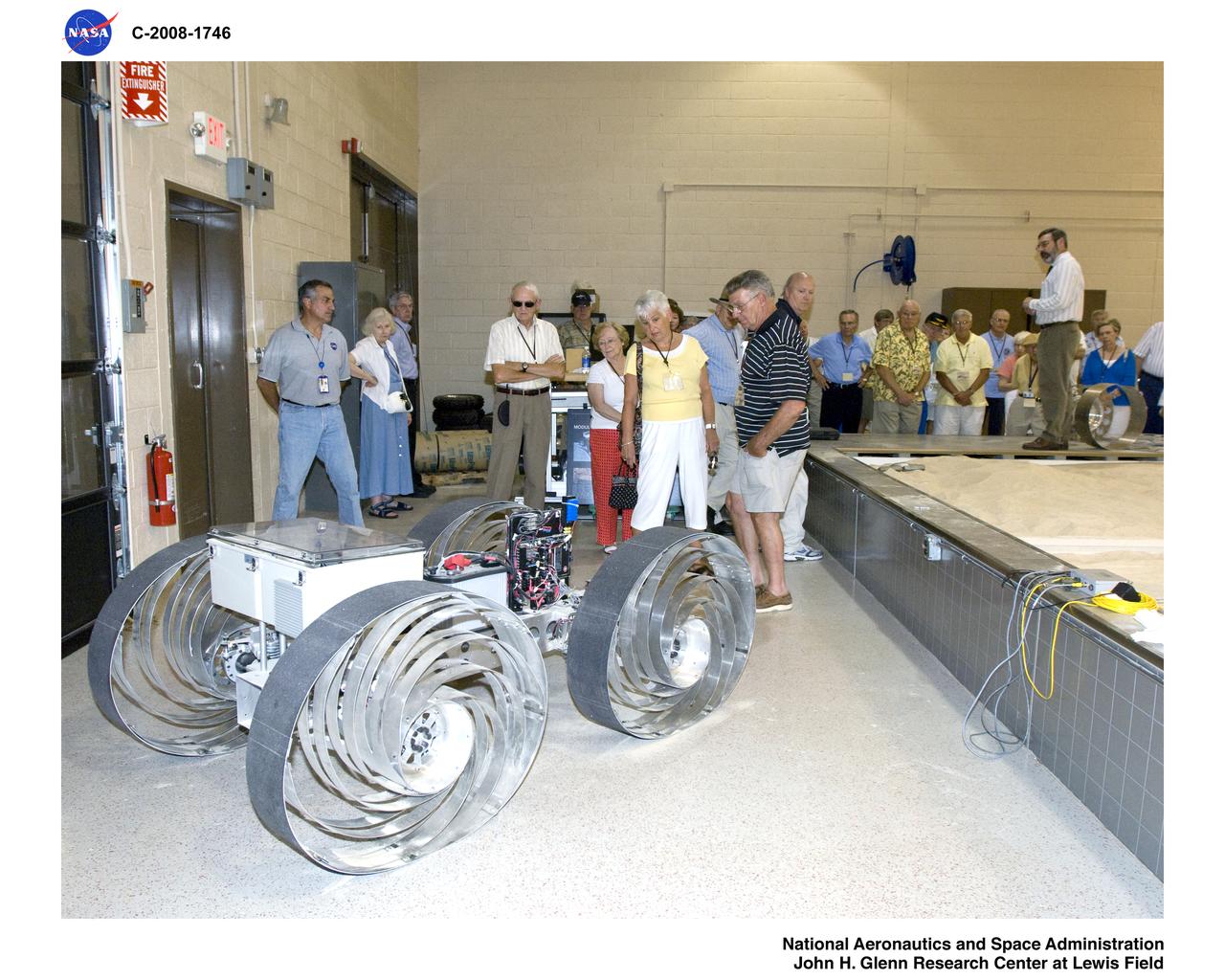 NASA Glenn Retiree Reunion; Commemorating NASA's 50th Anniversary, Simulated Lunar Operations Test Facility Tour