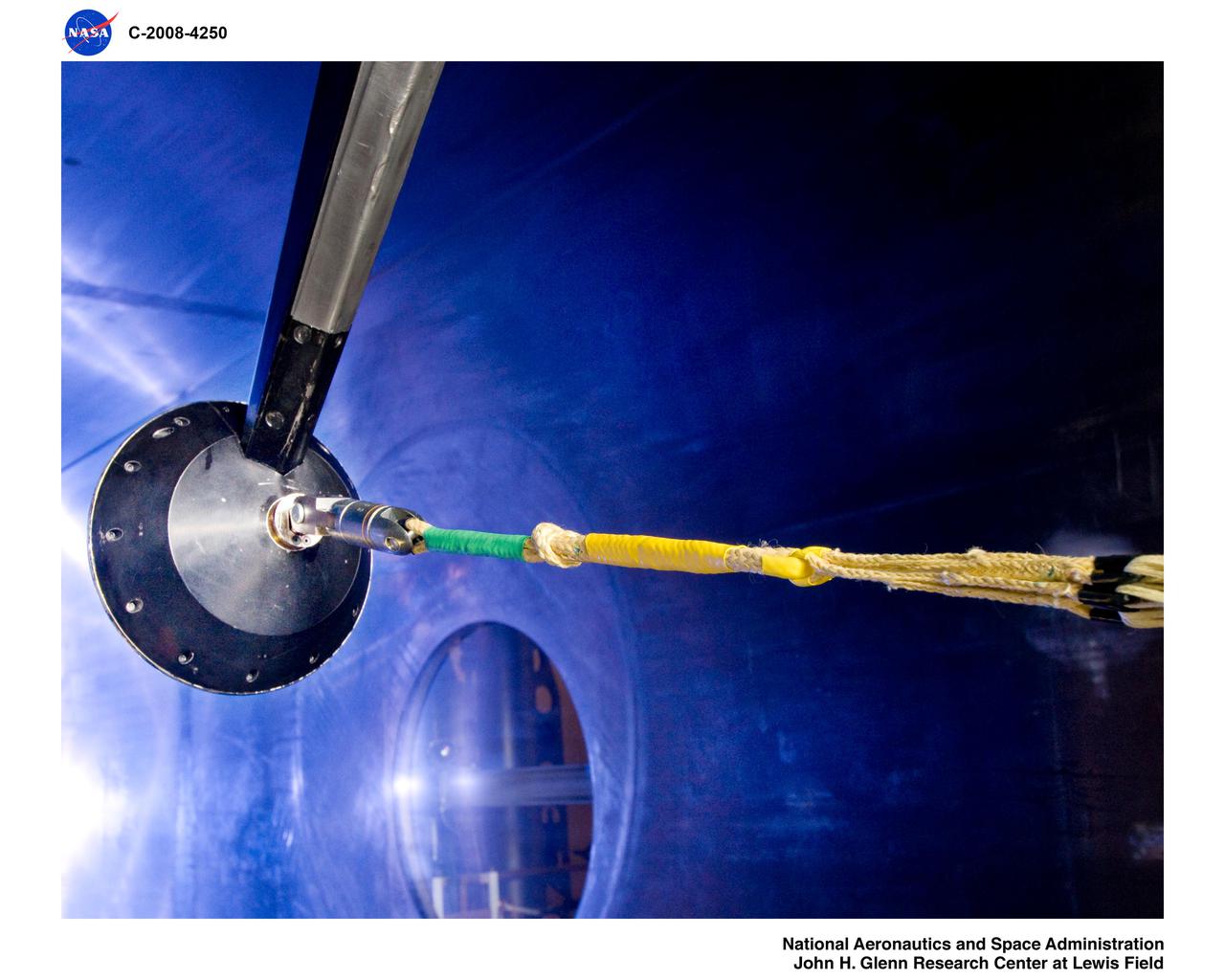 Mars Science Laboratory, MSL Flexible Canopy Test in the Glenn Research Center, 10x10 Supersonic Wind Tunnel