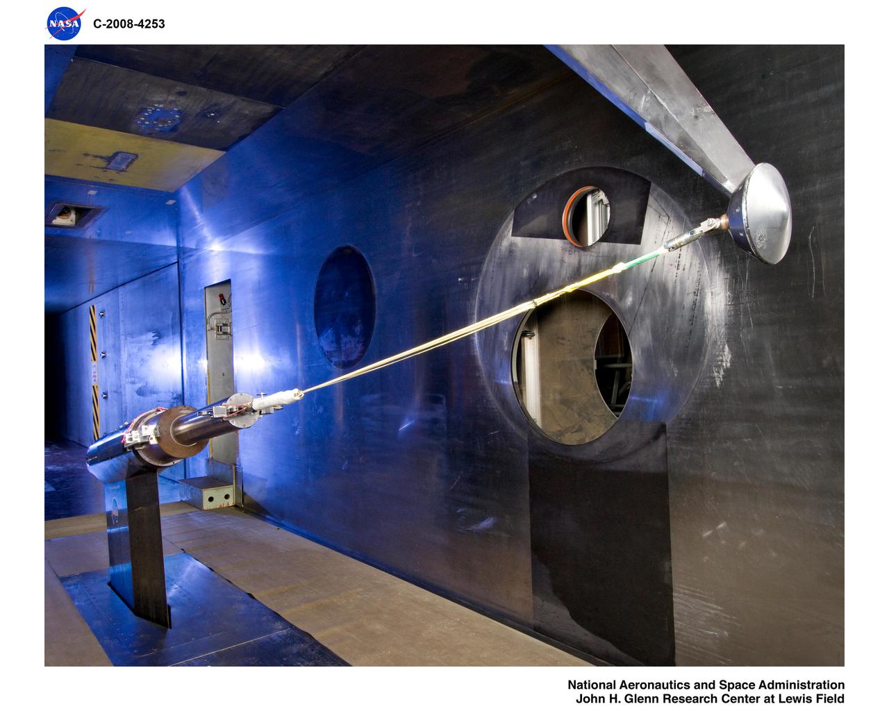 Mars Science Laboratory, MSL Flexible Canopy Test in the Glenn Research Center, 10x10 Supersonic Wind Tunnel