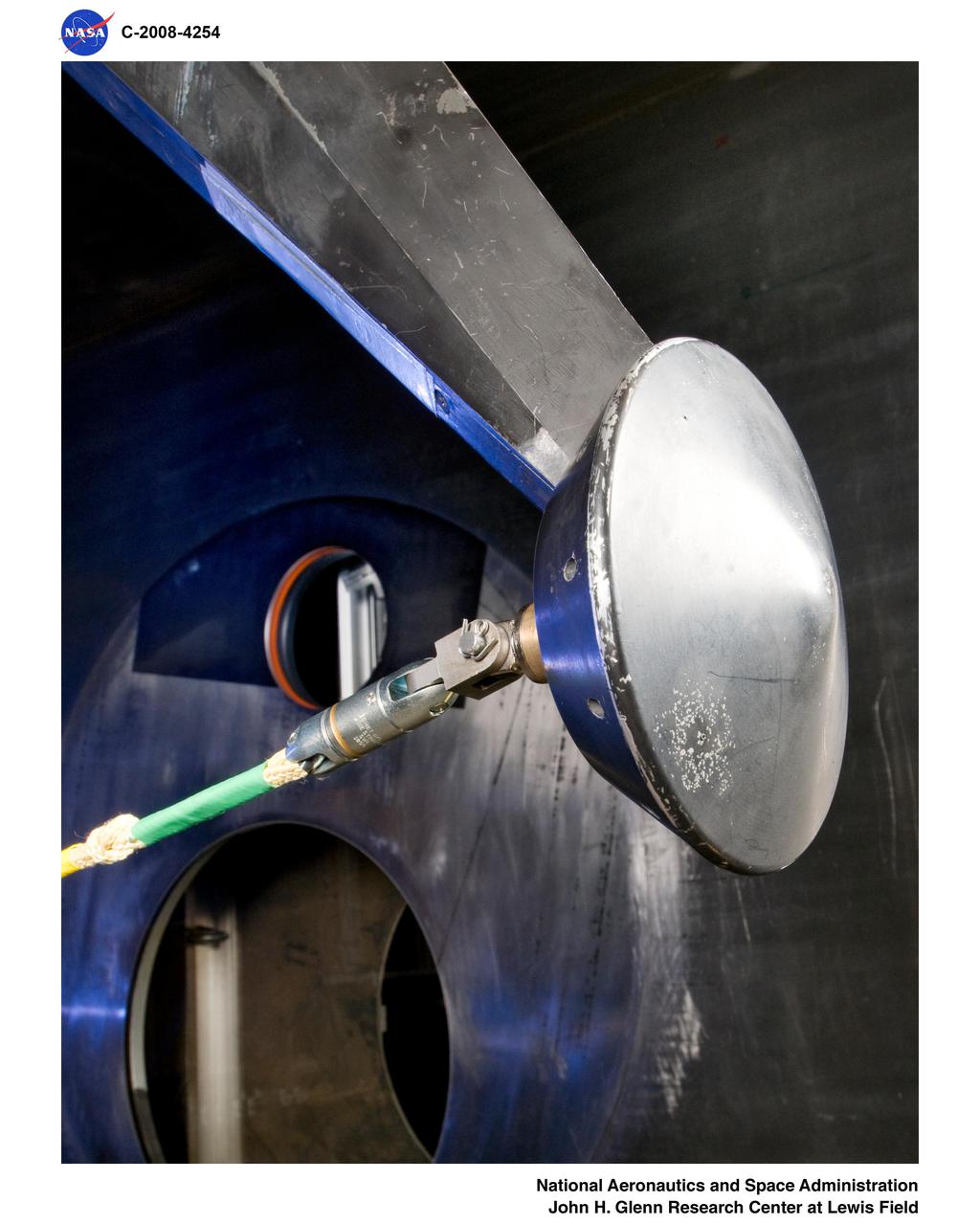 Mars Science Laboratory, MSL Flexible Canopy Test in the Glenn Research Center, 10x10 Supersonic Wind Tunnel