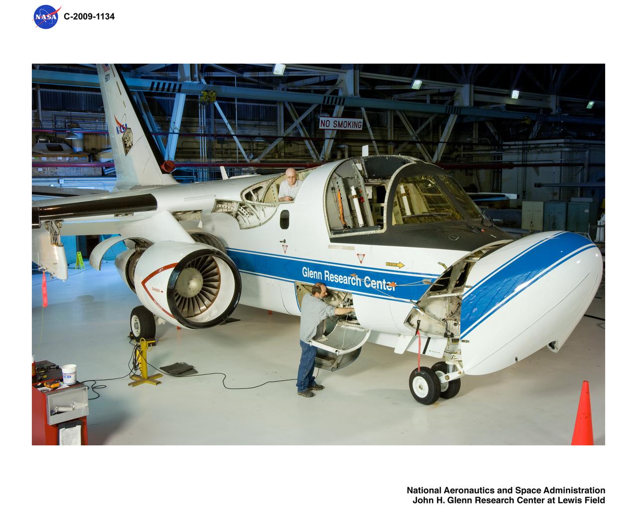 Lockheed Martin S-3B Viking Aircraft #N601NA, Preparation for Icing Research Instrumentation Installation