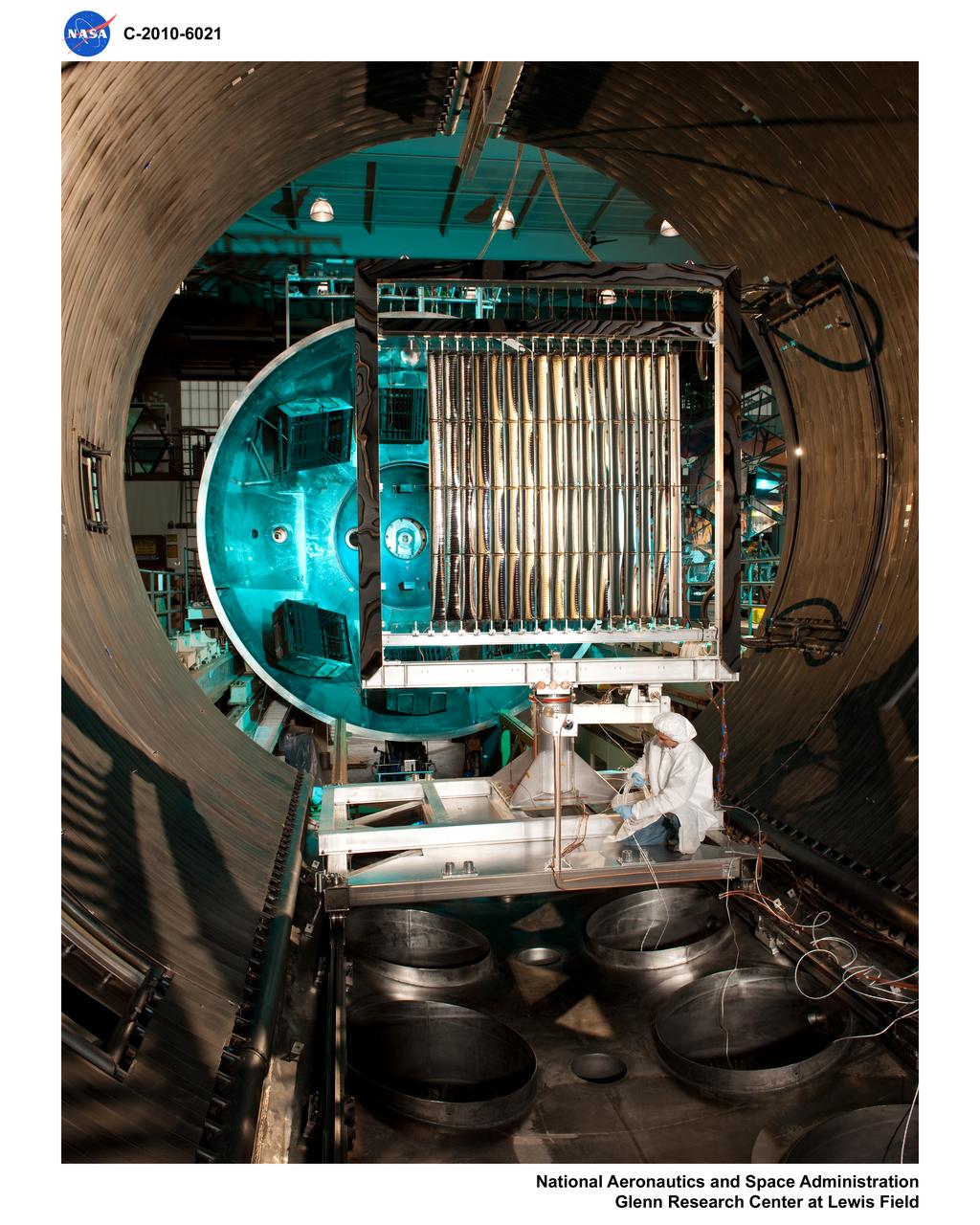 Solar Array Concentrator in Vacuum Tank 6