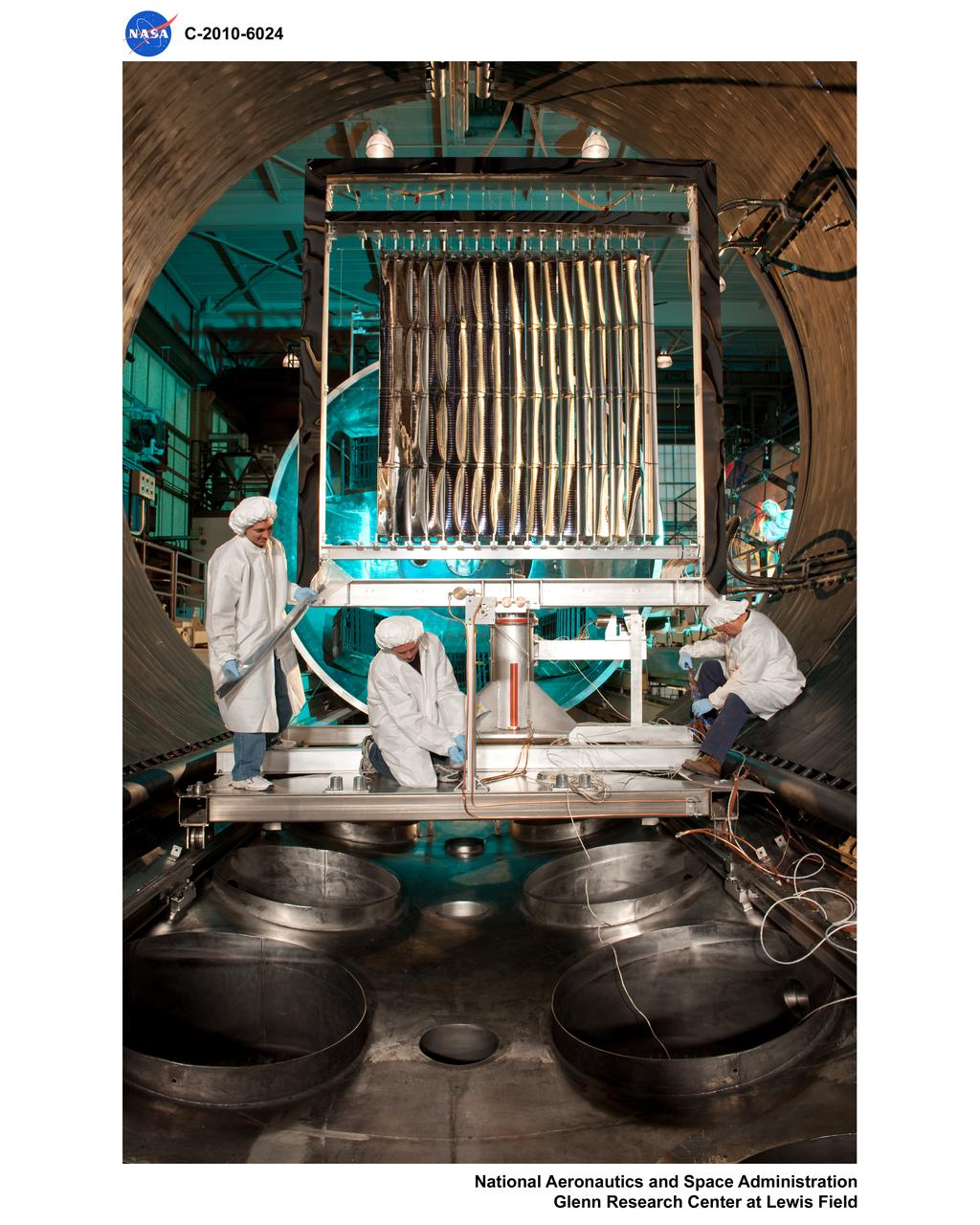 Solar Array Concentrator in Vacuum Tank 6