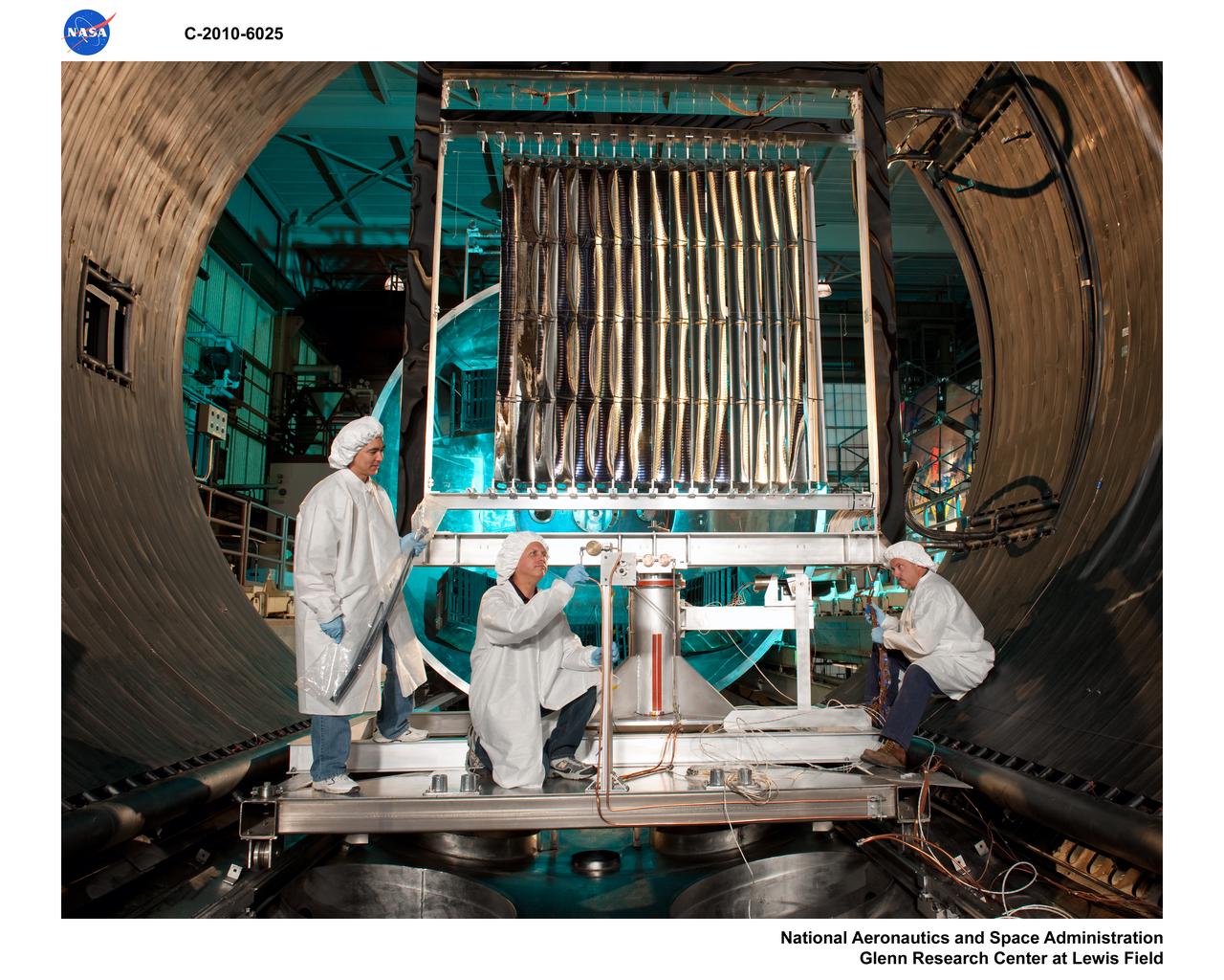 Solar Array Concentrator in Vacuum Tank 6