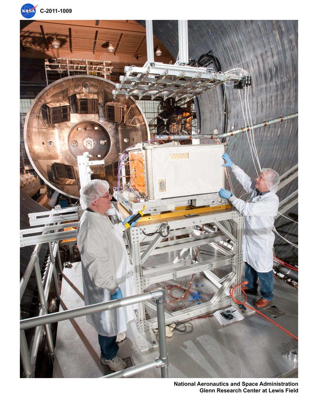 Flight hardware inside the tank, with and without people