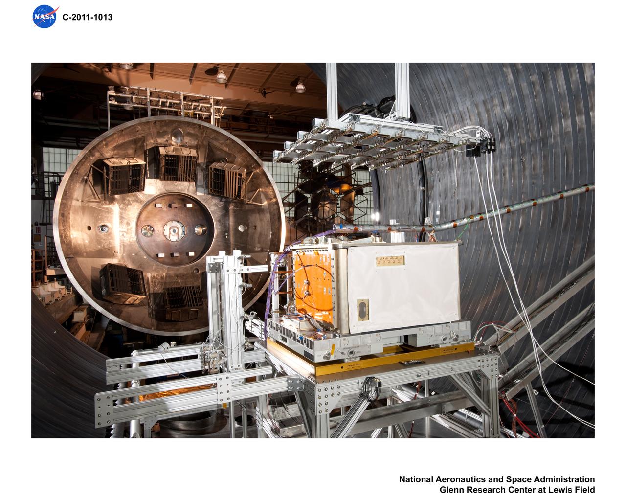 Flight hardware inside the tank, with and without people