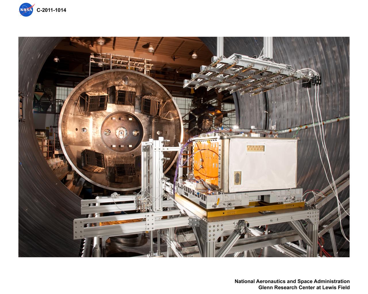 Flight hardware inside the tank, with and without people