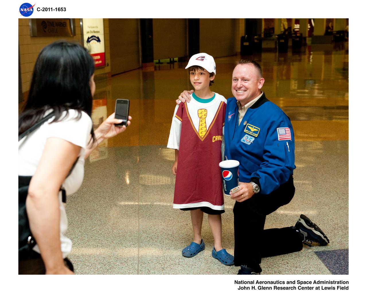 Astronaut Appearance at a Cleveland Gladiators Arena Football Game