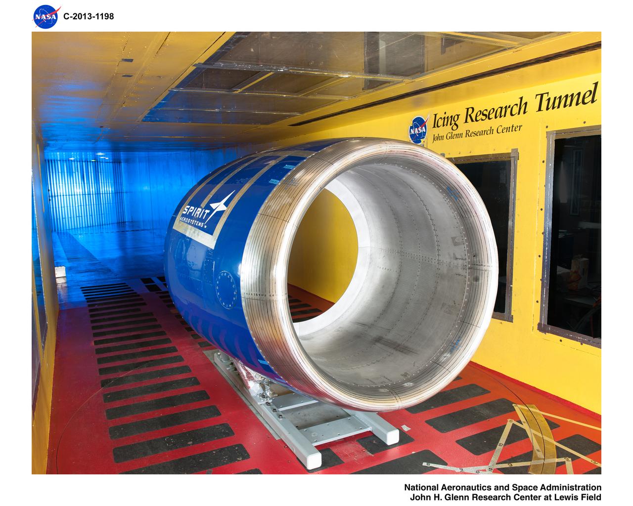 Model in the Icing Research Tunnel, IRT