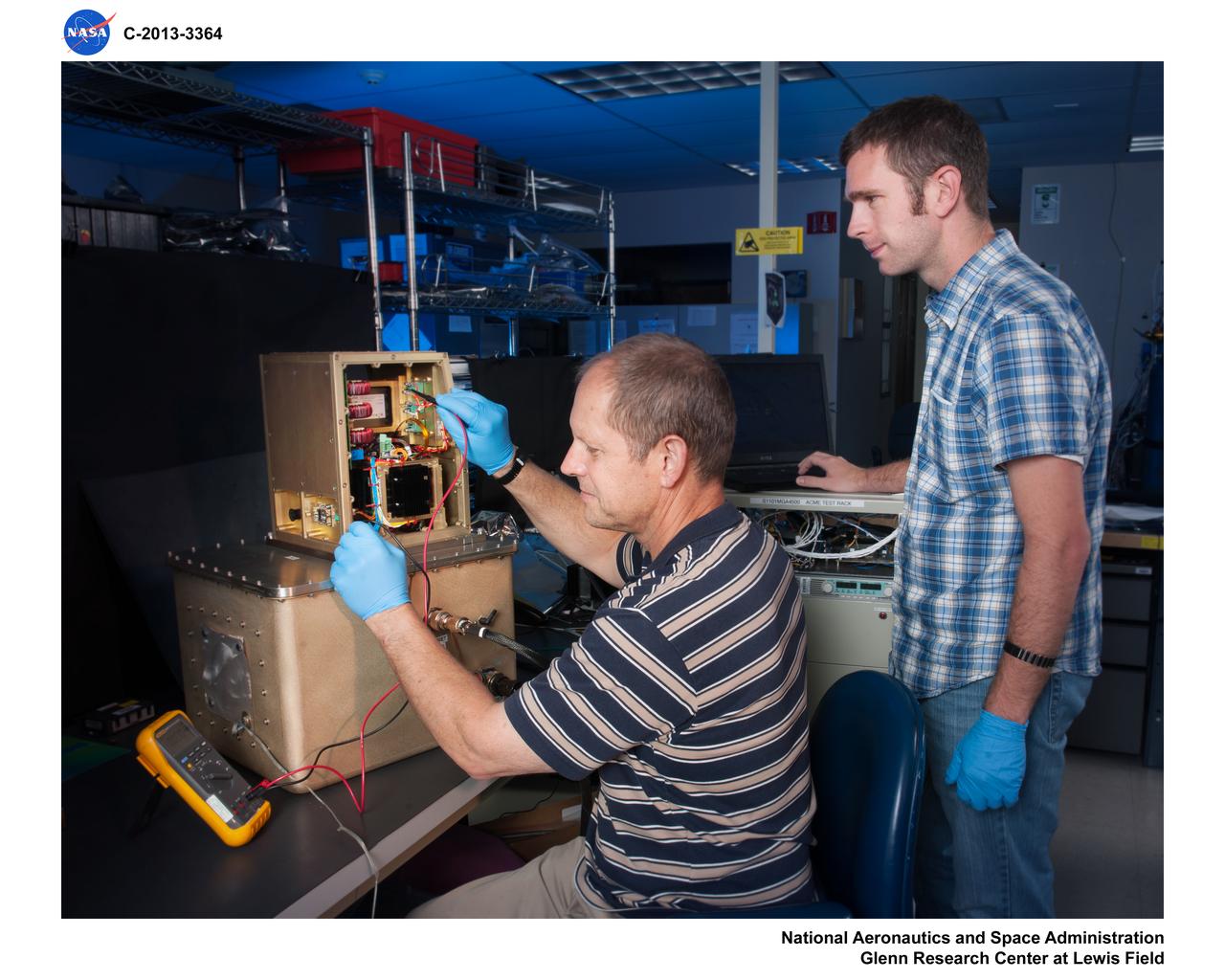 Advanced Combustion via Microgravity Experiments, Engineering Model, EM, Avionics Package atop PI Location Simulator