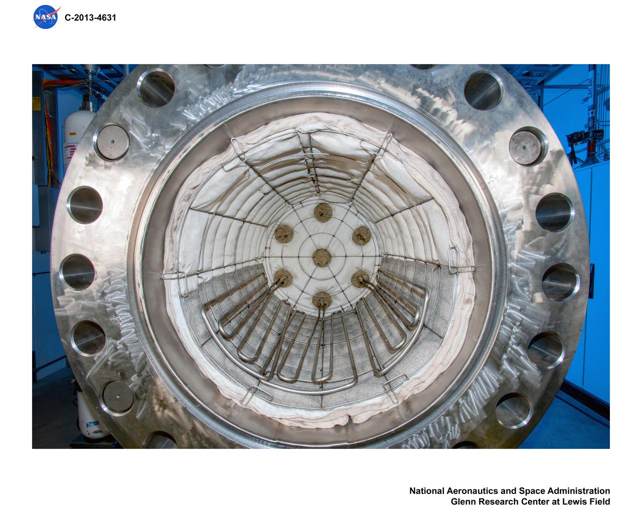 Glenn Extreme Environments Rig, GEER, Test Chamber, recreate Venus conditions on Earth, photos of insulation construction progress