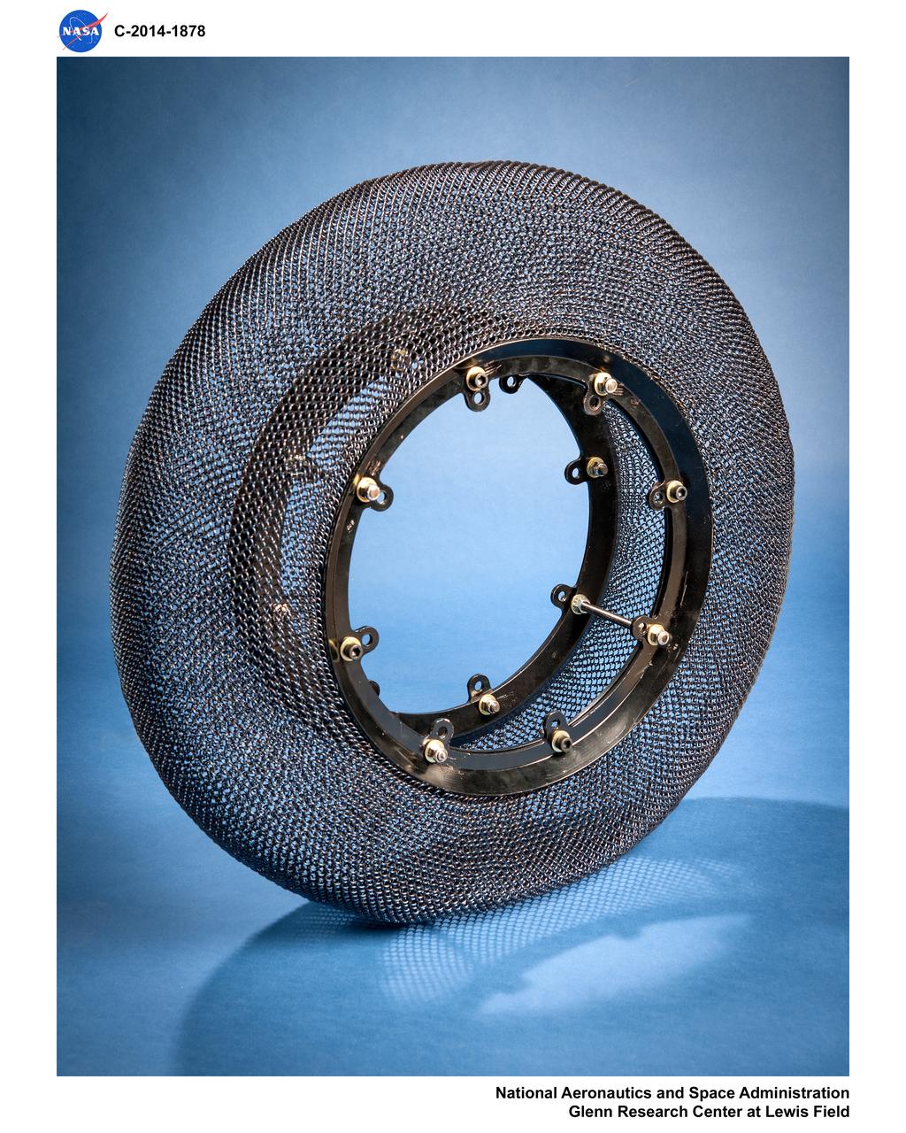 Airless Spring Wheel Prototype in the Simulated Lunar Operations Laboratory, SLOPE Lab