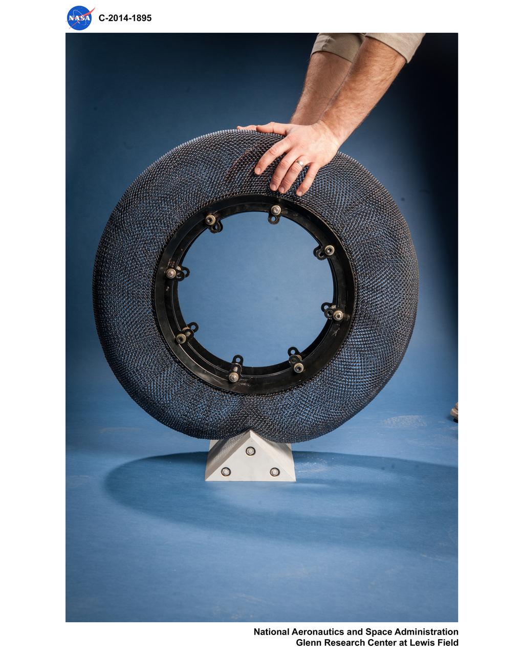 Airless Spring Wheel Prototype in the Simulated Lunar Operations Laboratory, SLOPE Lab