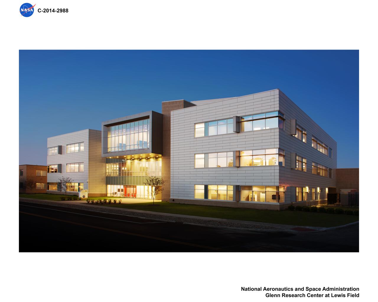 Mission Integration Center Building at Dusk