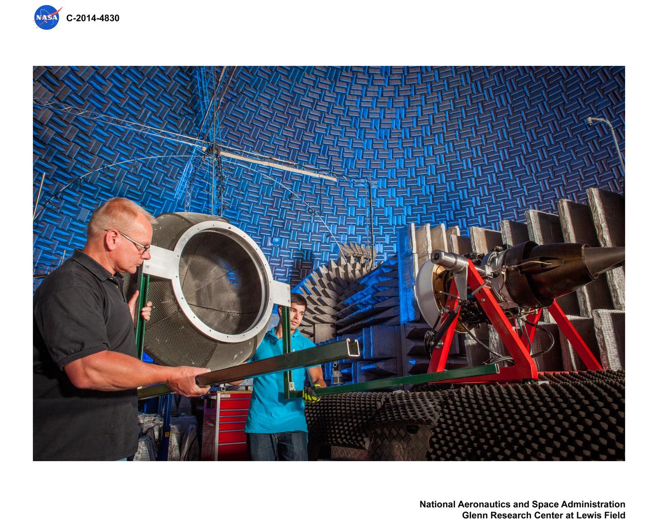 Truck Mounted Turbofan Engine in Aero Acoustic Propulsion Laboratory, AAPL, Facility