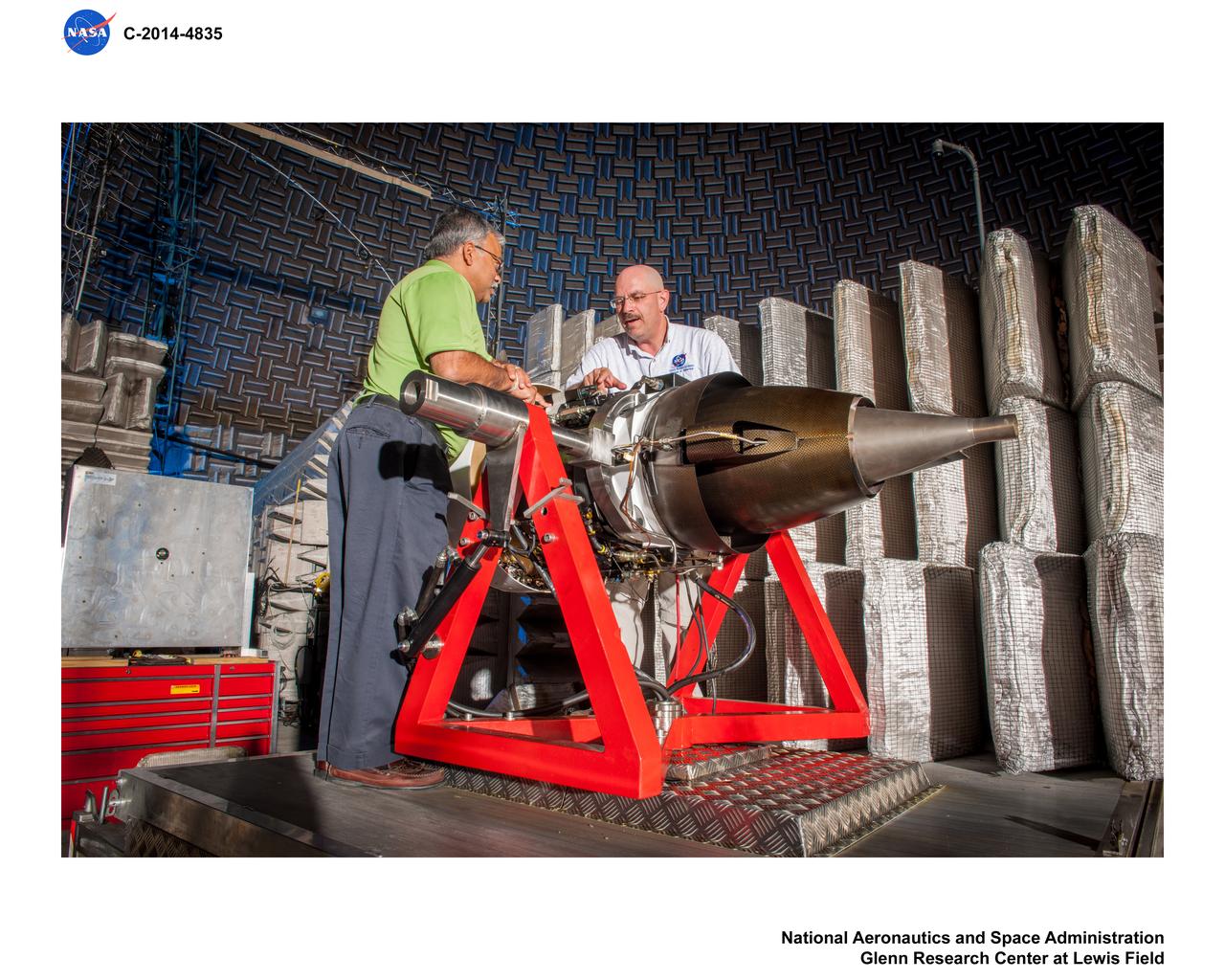 Truck Mounted Turbofan Engine in Aero Acoustic Propulsion Laboratory, AAPL, Facility