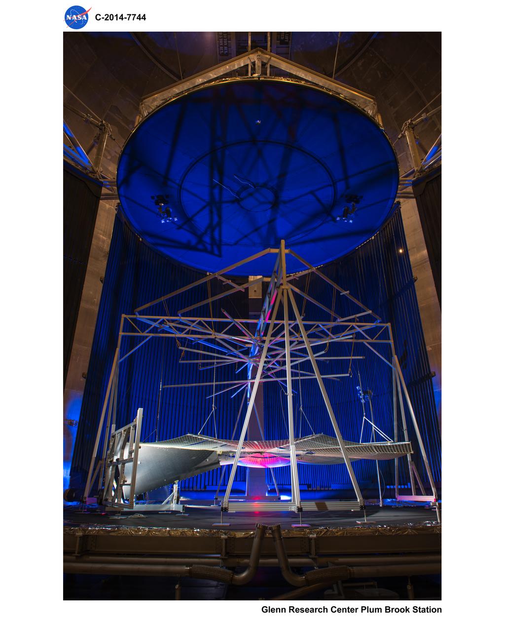 ATK Solar Array Deployment Test at Plum Brook Station Space Power Facility, SPF