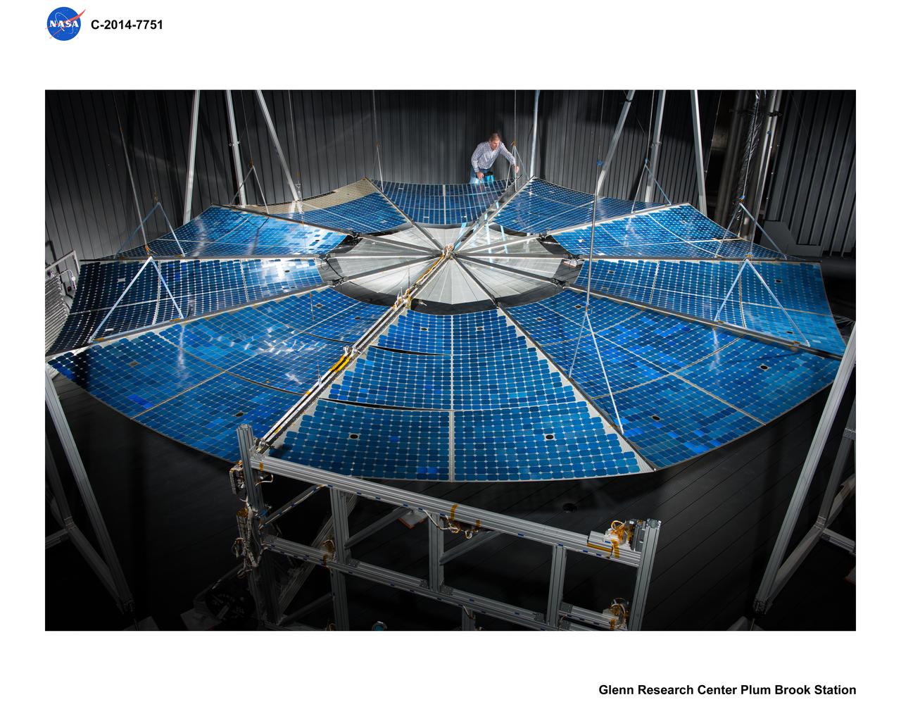 ATK Solar Array Deployment Test at Plum Brook Station Space Power Facility, SPF
