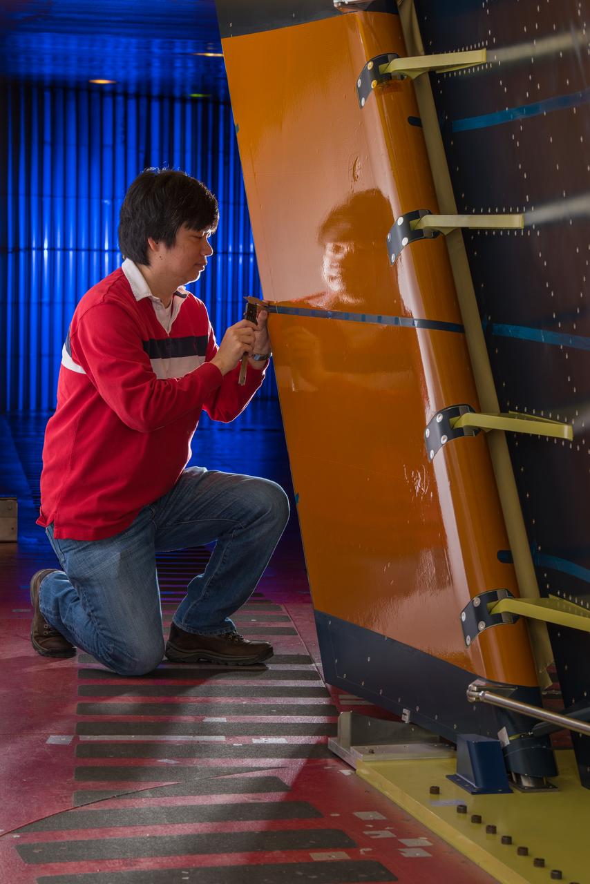 Full Scale Truncated Inboard Wing Section of the Common Research Model, CRM, typical of a Wide Body Commercial Transport