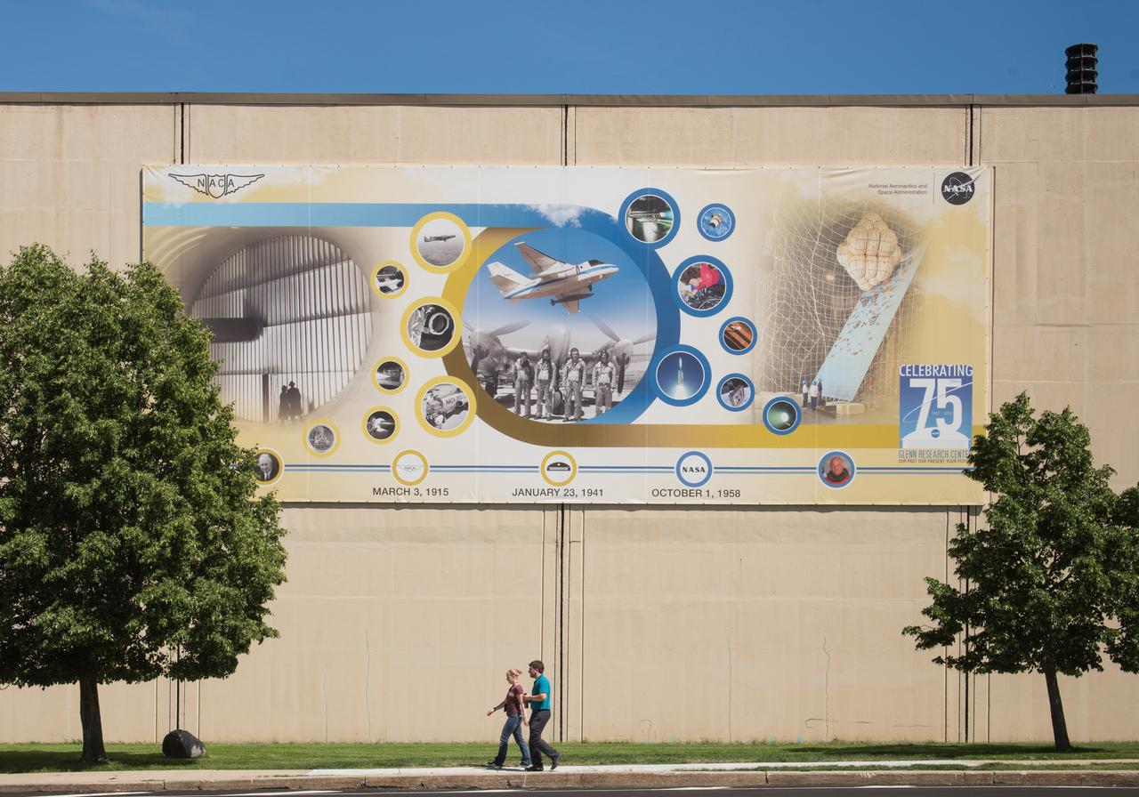 Glenn Research Center 75th Anniversary Sign 