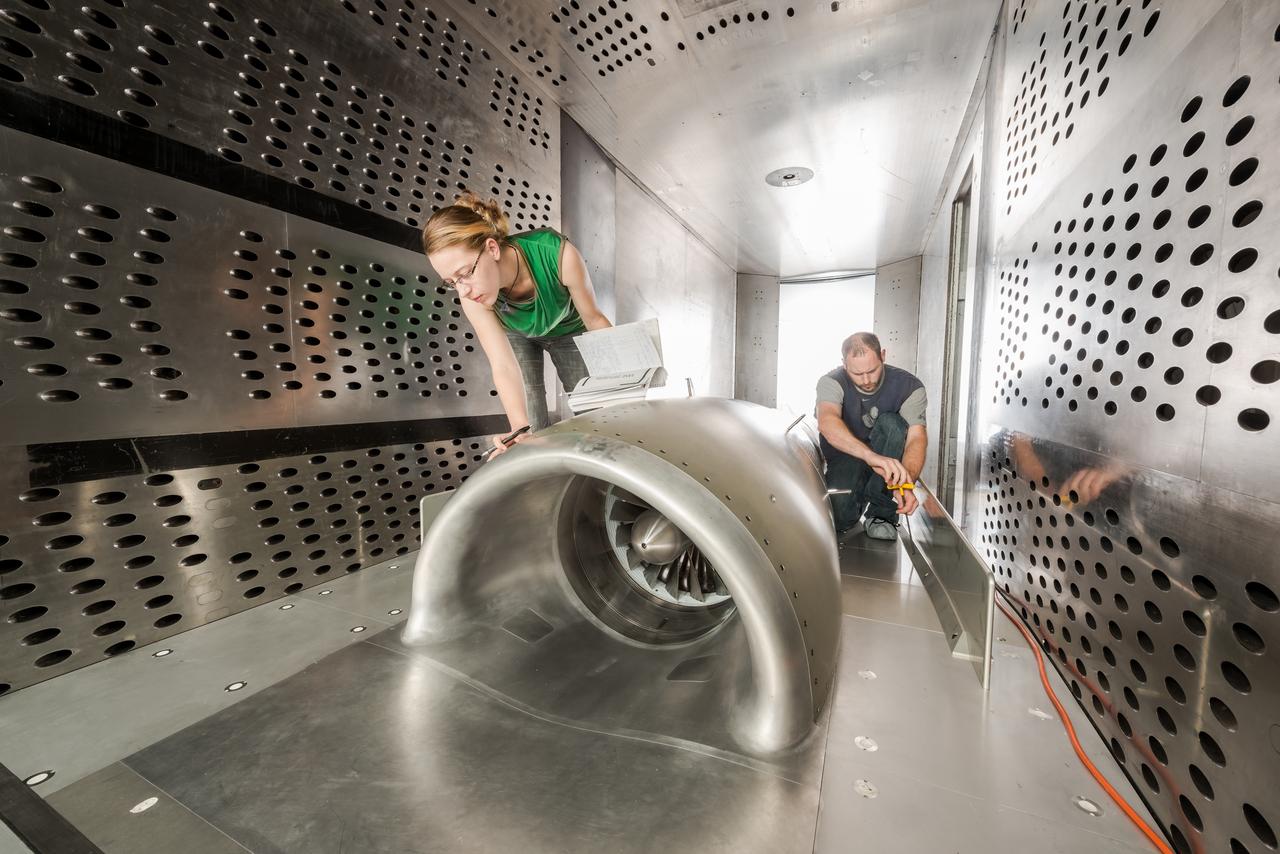 In an effort to improve fuel efficiency, NASA and the aircraft industry are rethinking aircraft design. Inside the 8' x 6' wind tunnel at NASA Glenn, engineers recently tested a fan and inlet design, commonly called a propulsor, which could use four to eight percent less fuel than today's advanced aircraft.