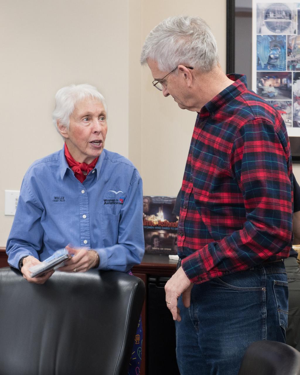 Visit to Glenn Research Center at Lewis Field by Mercury 13 Astronaut Trainee, Wally Funk