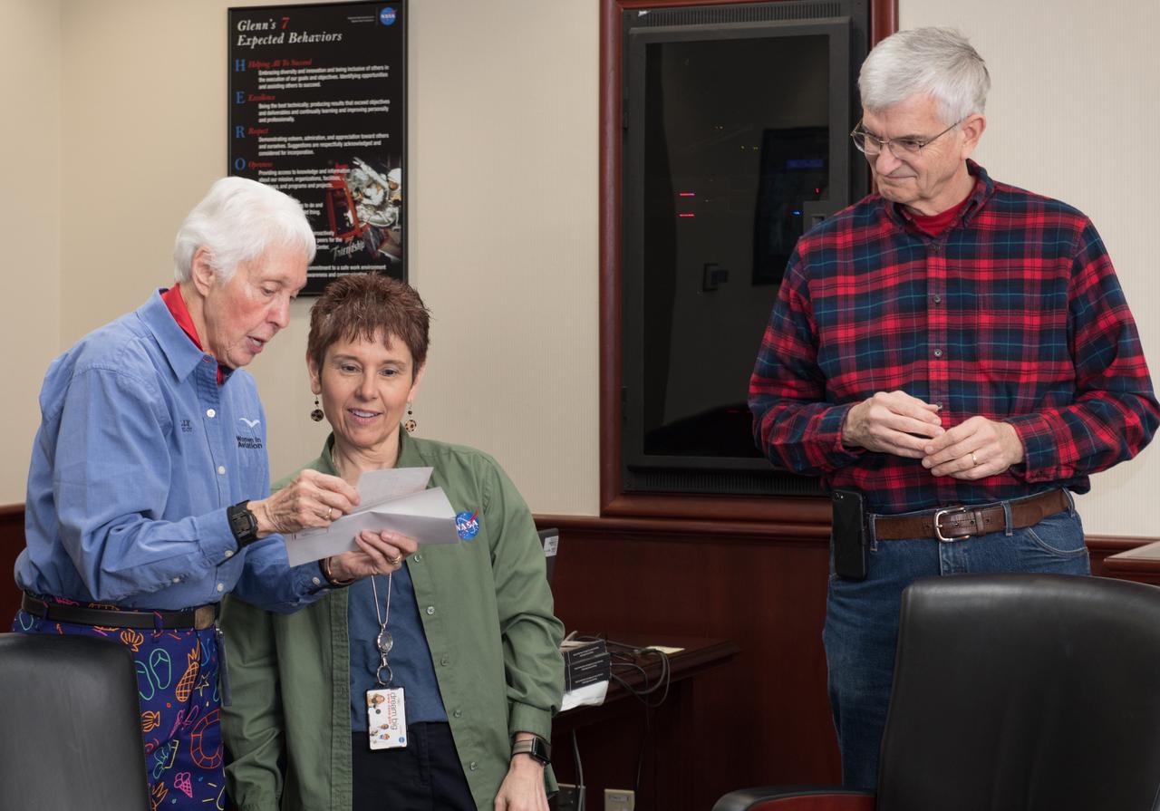 Visit to Glenn Research Center at Lewis Field by Mercury 13 Astronaut Trainee, Wally Funk