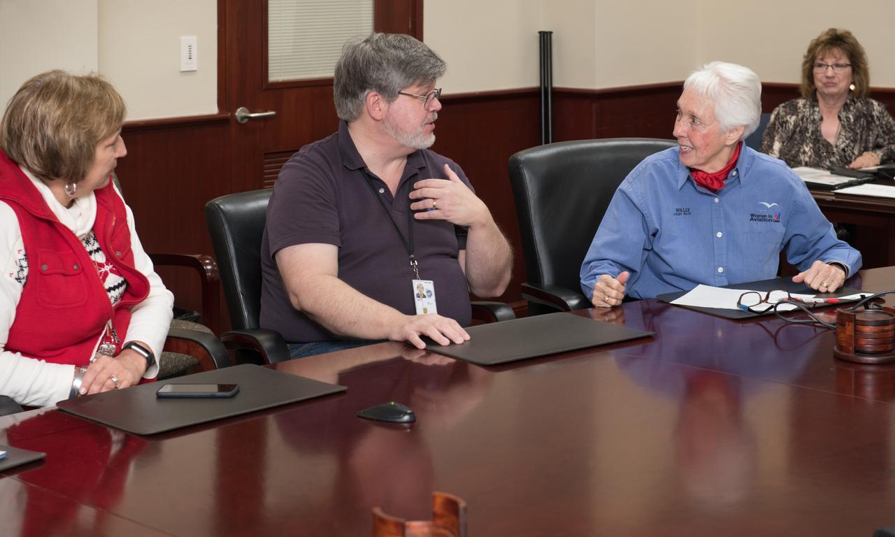 Visit to Glenn Research Center at Lewis Field by Mercury 13 Astronaut Trainee, Wally Funk
