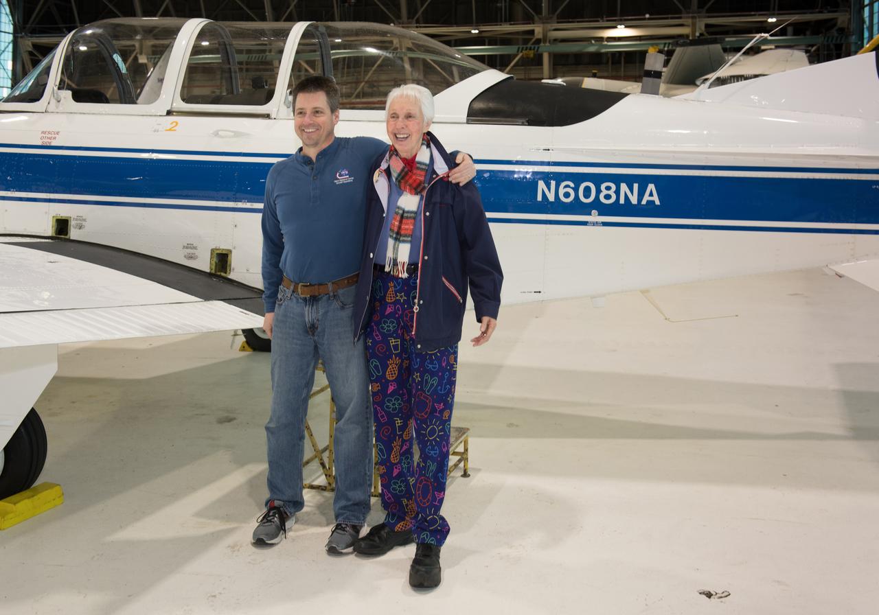 Visit to Glenn Research Center at Lewis Field by Mercury 13 Astronaut Trainee, Wally Funk