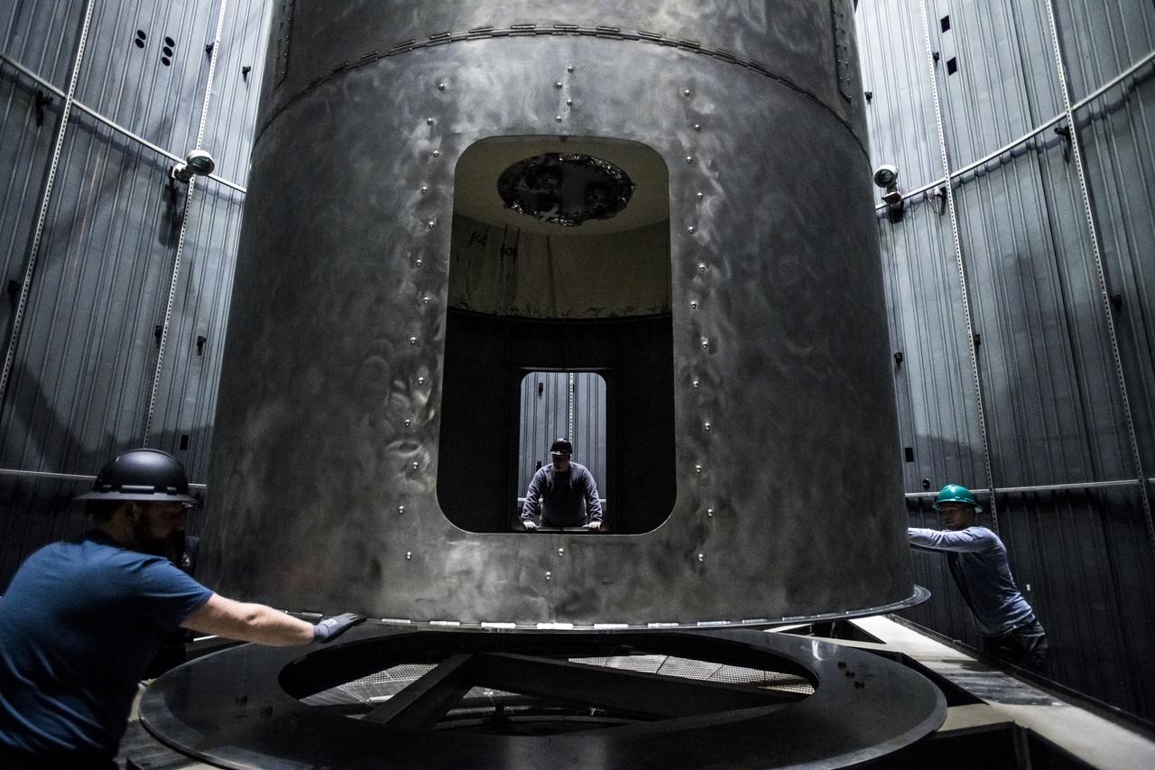 Structural Heat Intercept, Insulation and Vibration Evaluation Rig, SHIIVER is installed in the In-Space Propulsion Chamber at NASA Glenn, Plum Brook Station