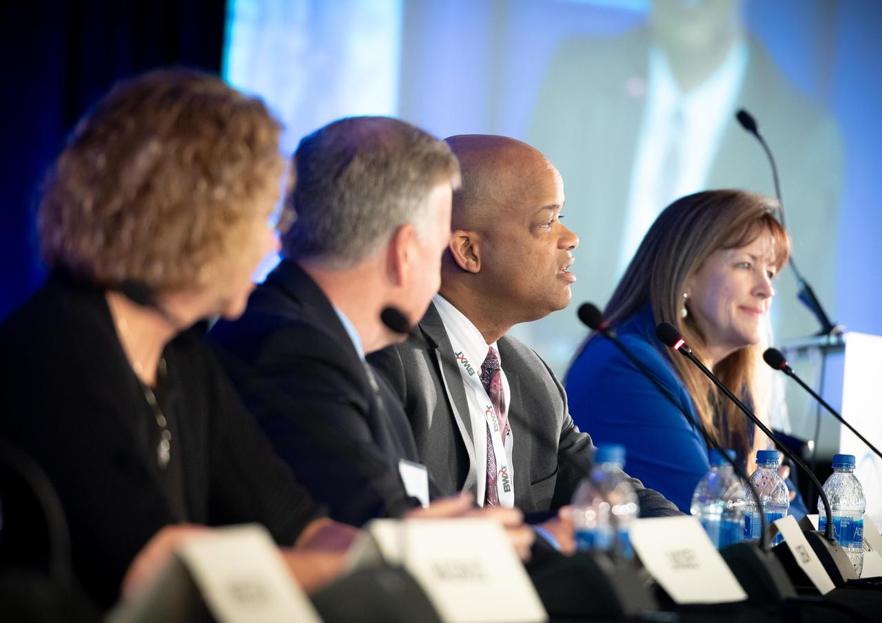 The inaugural Glenn Symposium focused on advancements in aerospace technology including power and propulsion, autonomy and communications, low boom supersonics, hypersonics, and more. Discussion also encompassed humans returning to the moon, including challenges associated with the 2024 mission.